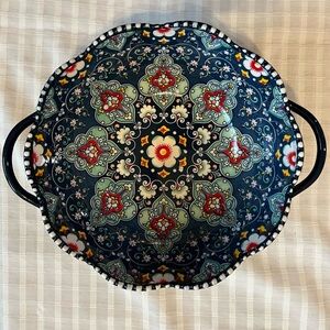 Floral Patterned Decorative Bowl